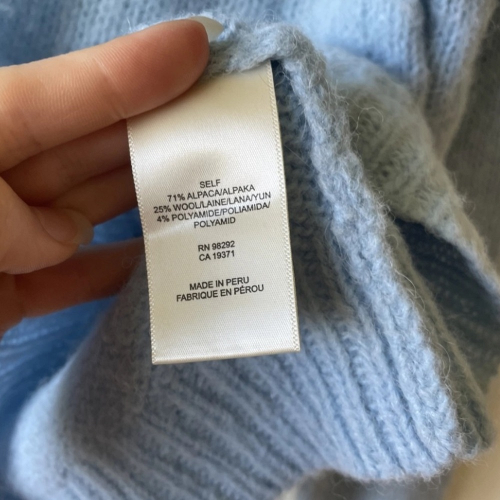 TIBI Wool jumper in Baby Blue size XS International - Picture 2 of 5